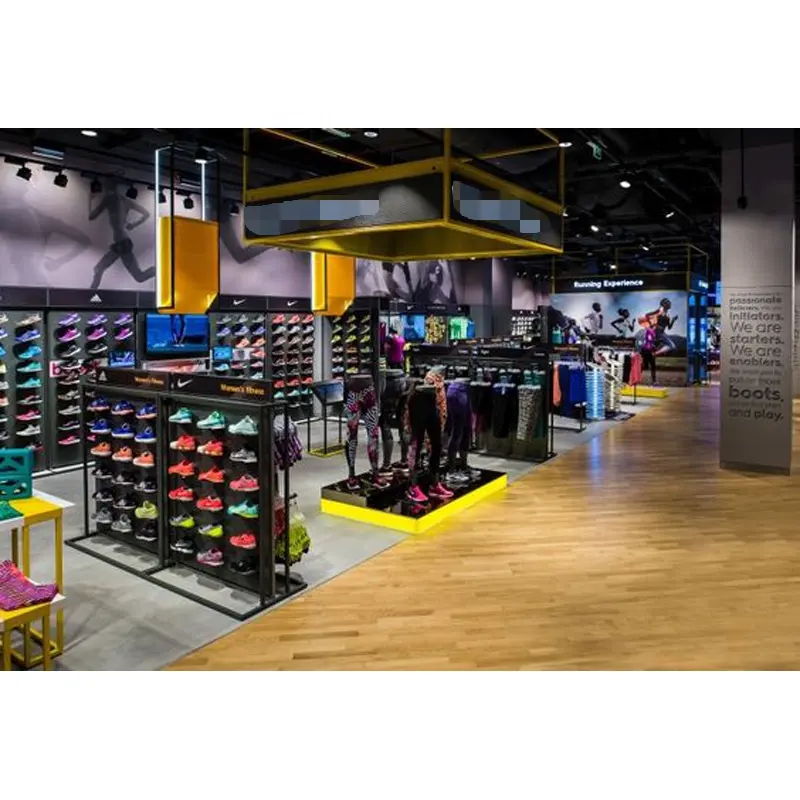 LUX Customized Color Clothing Shopfitting Sports Display Shop Furniture Design