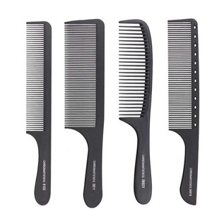 Resistente al calore Dei Capelli del Salone Trimmer Antistatico Taglio Pettini di Carbonio <span class=keywords><strong>Parrucchiere</strong></span> Perno di Metallo Pettine a Coda di Stile Completa Offerta - Product Image 2