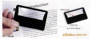 3x Siêu-Mỏng PVC Nhựa Magnifying Glass Ví OEM Logo Kích Thước Thẻ Tín Dụng Kính Lúp - Product Image 4