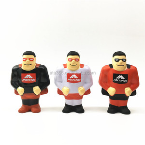 1 <span class=keywords><strong>Promotion</strong></span> Stress Ball Benutzer definiertes Logo für Kinder PU Schaum Stress Ball Benutzer definierte Form Super Hero Logo Design Spielzeug Stress Ball - Product Image 6