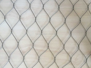 Pas cher fil dianeter 6mm ss 304 film de protection écran de sécurité câble maille/oiseaux de volière filet câble cages maille - Product Image 2