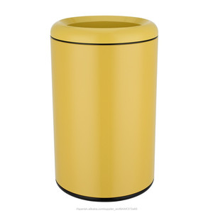 12L cubo de basura de acero inoxidable redonda en el <span class=keywords><strong>hotel</strong></span> teatro basura con grandes abierto - Product Image 5