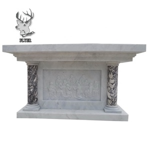 Katolik dini kilisesi Altar beyaz mermer Altar masa - Product Image 5