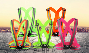 Chaqueta Reflectante <span class=keywords><strong>de</strong></span> Alta Visibilidad para Correr, <span class=keywords><strong>Camiseta</strong></span> con Estampado Retro-reflectante, Chaleco <span class=keywords><strong>de</strong></span> Seguridad Reflectante Morado y Rosa, Cinturón en <span class=keywords><strong>Chile</strong></span> - Product Image 5