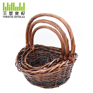 Cesta de mimbre hecha a mano para regalo de Navidad, producto promocional, precio al por mayor - Product Image 4