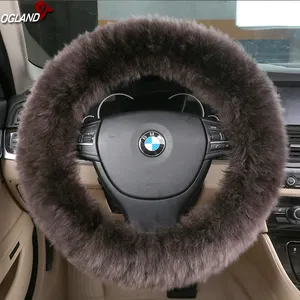 Fluffy Genuino Styling Lunga Lana Volante Per Auto Accessori Interni Australiano pelle di Pecora Merino Pelliccia Sveglio Variopinto Della Ragazza