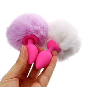 Prodotti per Adulti Gay Plug Anale in Silicone Piccolo con <span class=keywords><strong>Coda</strong></span> di Gatto <span class=keywords><strong>Rosa</strong></span> - Product Image 5