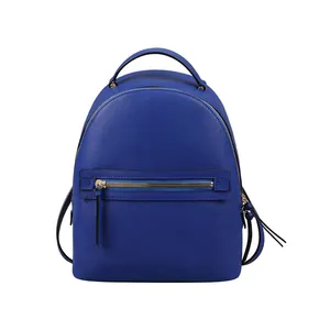 Paris Designer Branded Styles Navy Synthetic Leather Backpack for Women