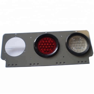 72 Piranha ha LED 4 pollici tondo rimorchio rimorchio posteriore Stop luci di coda con 3 fori di ferro Base ute luce posteriore - Product Image 2