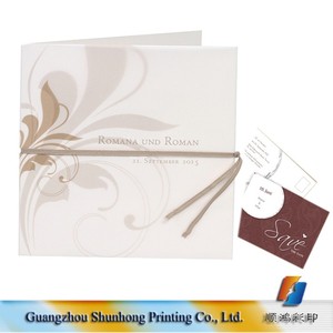 Venta caliente Barato de Encaje Personalizado Tarjetas de Invitación de Boda con <span class=keywords><strong>La</strong></span> Cinta de <span class=keywords><strong>La</strong></span> <span class=keywords><strong>Pajarita</strong></span> - Product Image 5