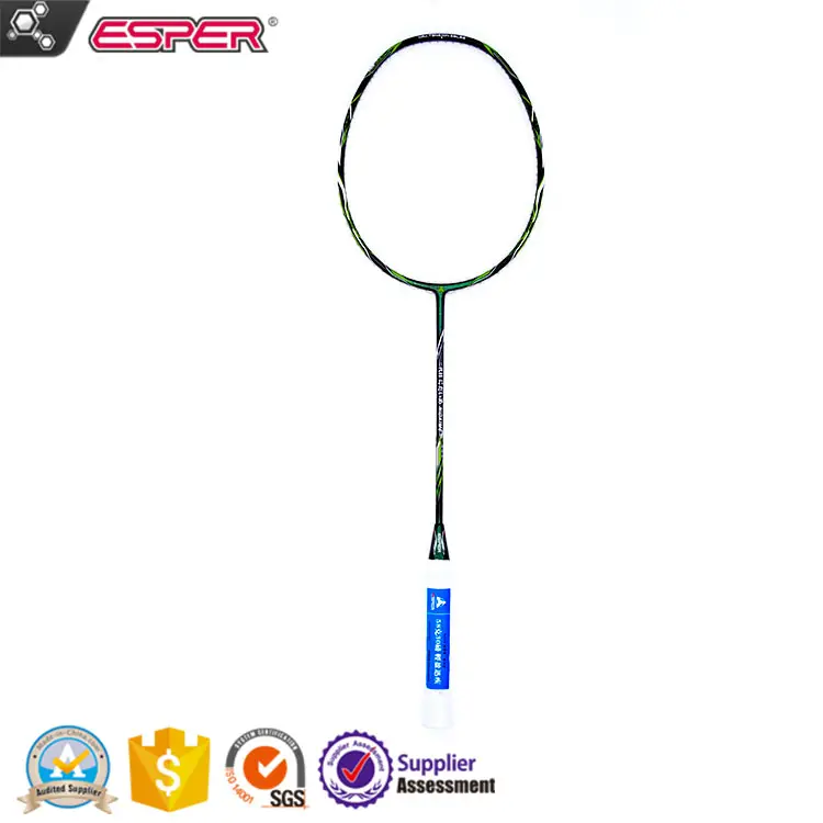 Oem (2018) 58Gram 9U Carbon Fiber Badminton Racket Professionele Super Lichtste Graphite Raquete Badminton Racket