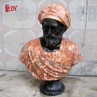 Buste de David en marbre sculpté à la main, taille personnalisée, couleur blanche, décoration SH-SHENGHUA, 1 pièce, style occidental