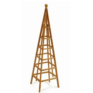 Obélisque en bois pour la décoration de jardin, support pour plantes grimpantes - Product Image 1
