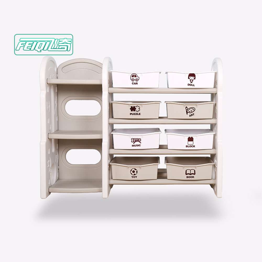 Китай, пластиковая мебель для детского сада, шкаф для хранения с коробкой