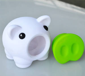 Vente en gros de tirelires en plastique en forme de cochon en PVC, souvenirs, thème amour, styles nautiques et adorables avec logo - Product Image 4