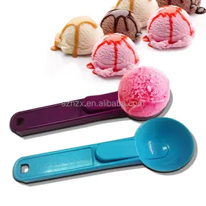 Round shape plastic small ice cream scoop