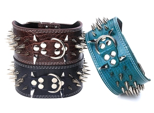 Çivili Pet yaka deri geniş köpek deri yaka sivri - Product Image 6