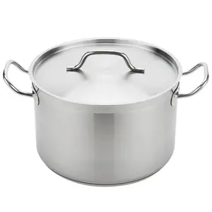 Leegin Hot Sale Catering Besar Stainless Steel Memasak Set Stock Pot untuk Hotel dan Restoran