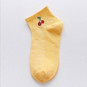 YUELI Custom <strong>Art</strong> Fresh Fruit Boat <strong>Socks</strong> Women Ankle Cotton <strong>Socks</strong> - Product Image 6