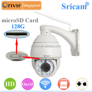Sricam SP008B1.0MP 3.6mm pan tilt waterproof TF card 720 P HD wifi <span class=keywords><strong>ONVIF</strong></span> outdoor security camera with sim card - Product Image 4