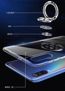 Per Xiaomi mi 9 Caso <span class=keywords><strong>Trasparente</strong></span> Anello di Metallo Supporto Per Auto Magnetico Fundas Copertura Per xiaomi mi9 Semplice cassa Del Telefono - Product Image 4
