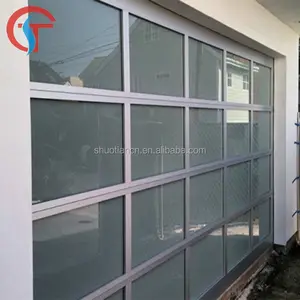 Panel de cristal de escarcha transparente de aluminio, puertas de <span class=keywords><strong>garaje</strong></span>, precio en <span class=keywords><strong>venta</strong></span> - Product Image 1