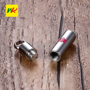 Stainless Steel <strong>Medical</strong> <strong>Alert</strong> Pill Keepsake Cylinder Pendant Necklace Memorial <strong>Jewelry</strong> - Product Image 3