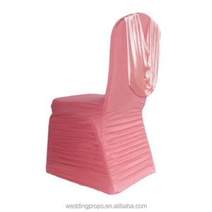 A buon mercato <span class=keywords><strong>elastico</strong></span> stretch increspato swag spandex della sedia della copertura <span class=keywords><strong>con</strong></span> volant per la cerimonia nuziale eventi sala banchetti - Product Image 2