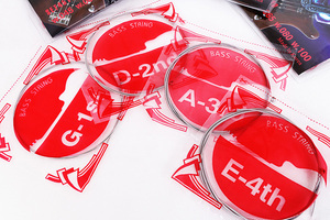 Set di <span class=keywords><strong>corde</strong></span> Per basso elettrico di marca personalizzata OEM 1set Per sacchetto Opp acciaio SMIGER altro colore GA-B30-4 CN;GUA 4/5/6 - Product Image 5