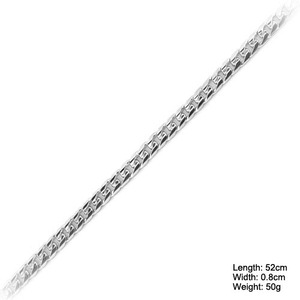 <span class=keywords><strong>NSA</strong></span>-006-Cadena de eslabones de Plata de Ley 925 para hombre, cadena de eslabones, joyería cubana - Product Image 2