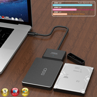 FIDECO usb 3,0 a sata convertidor usb tipo c usb 3,0 sata ssd cable con led