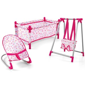 Ensemble de <span class=keywords><strong>chaise</strong></span> berçante pour poupée miniature, jeu de simulation, poupée bébé, OC0295971 - Product Image 3