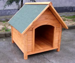 Outdoor Holz Apex Dach Haustier Hundehütte/Zwinger