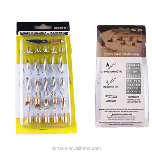 Fer à souder électrique 220-240V 60W avec 28 embouts d'outils de <span class=keywords><strong>pyrogravure</strong></span> pour le travail du <span class=keywords><strong>bois</strong></span>, la <span class=keywords><strong>gravure</strong></span>, la sculpture, le gaufrage - Product Image 2