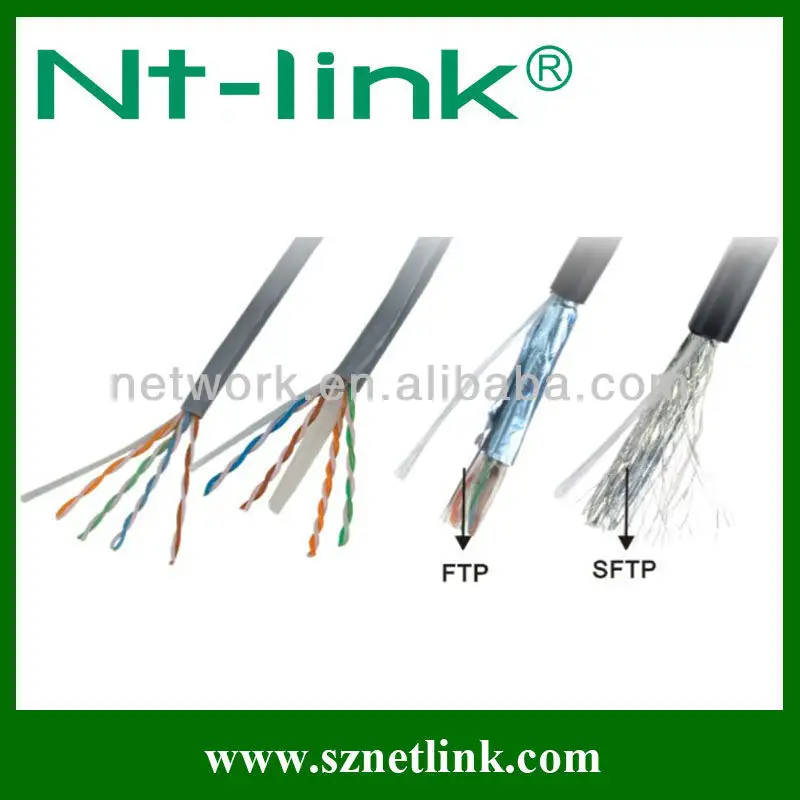 Sólido utp cat5e/ftp lan por cable