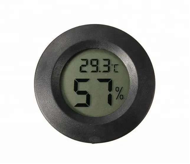 Indoor Temperatuur Ronde Type Indoor Digitale Hygrometer Thermometer Voor Incubator, Gitaar Doos