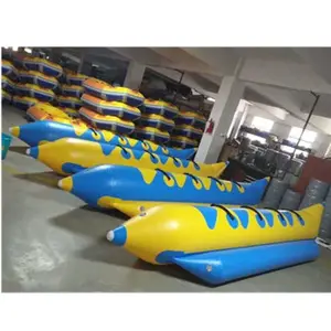 Populaire 0.9mm PVC groothandel Fabriek Prijs Opblaasbare Water Bananenboot Voor Verkoop
