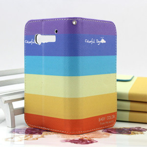 Pequeño MOQ venta al por mayor para el Alcatel <span class=keywords><strong>One</strong></span> Touch Pop C5 caso de cuero del tirón con ID titular de la tarjeta - Product Image 2
