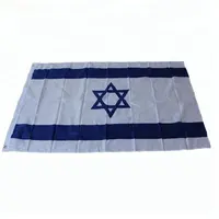 Barato estoque 90x150cm poliéster israel bandeira nacional