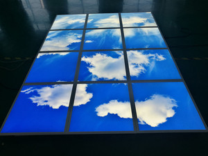 <span class=keywords><strong>Panel</strong></span> de Luz <span class=keywords><strong>LED</strong></span> Azul Cielo de 36W con Logotipo Personalizado, Moderno, Sin Marco, 600*600, <span class=keywords><strong>Panel</strong></span> Plano para Oficina en Casa, Cuerpo de Aluminio - Product Image 2