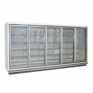 冷蔵ディスプレイキャビネット冷蔵室ガラスドア防曇ドアフレームとヒーター