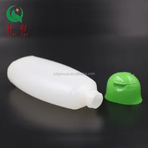 120Ml Pe Baby Lotion Fles Plastic Shampoo Cosmetische Fles Verpakking Ovale Platte Fles