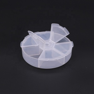 Pastillero médico promocional impermeable <span class=keywords><strong>de</strong></span> plástico, organizador personalizado, cajas transparentes multifunción, logotipo clásico personalizado, 1000 Uds. - Product Image 4
