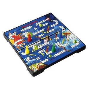 Papan Lipat Game Venture Luar Angkasa, Game Papan Risiko Magnetik