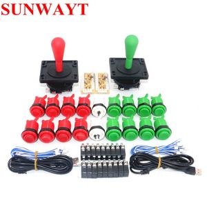 DIY จอยสติ๊กเกมอาเขตจอยสติ๊กสำหรับ ZERO DELAY USB Encoder to PC + Happ สไตล์จอยสติ๊ก + สไตล์อเมริกัน <span class=keywords><strong>PUSH</strong></span> ปุ่ม microswitch - Product Image 2