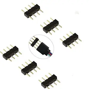 4 Pin Male to Male RGB 5050 3528 LED Strip Lights Connectors