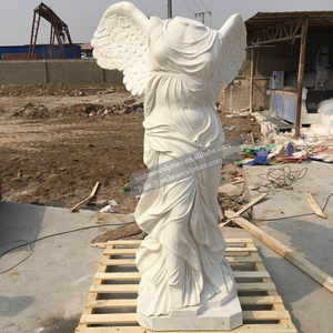 <span class=keywords><strong>Statue</strong></span> en marbre sculpté à la main de 30 cm, objets d'extérieur en forme de vie représentant la victoire de samindrau