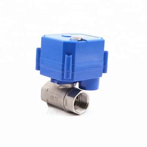 כדור ממונע שסתום כדור מים חשמלי עם פונקציה ידנית נירוסטה כדור נירוסטה - Product Image 3