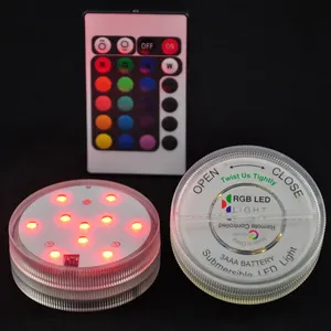 Kitosun ไฟบารากุกันน้ำ,ไฟ LED RGB หลากสีใช้ในแจกันฐานหลอดไฟกันน้ำสำหรับโต๊ะงานแต่งงาน
