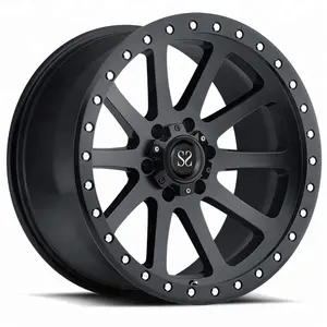 20 22 24 Inch Offroad Alloy Rims Black 4x4 Wheels Aluminum For SUV Light Truck Wheel